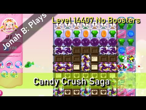 Candy Crush Saga Level 14407 No Boosters