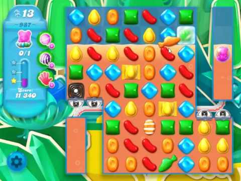 Candy Crush Soda Saga Level 987 - NO BOOSTERS