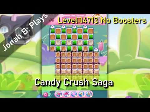 Candy Crush Saga Level 14713 No Boosters