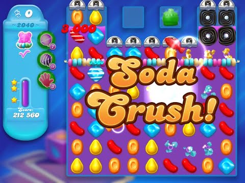 Candy Crush Soda Saga Level 2040 (3 stars, NO boosters)