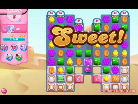 Candy Crush Saga Level 11374 (3 stars, No boosters, 2nd version)