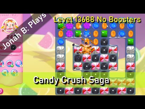 Candy Crush Saga Level 13688 No Boosters