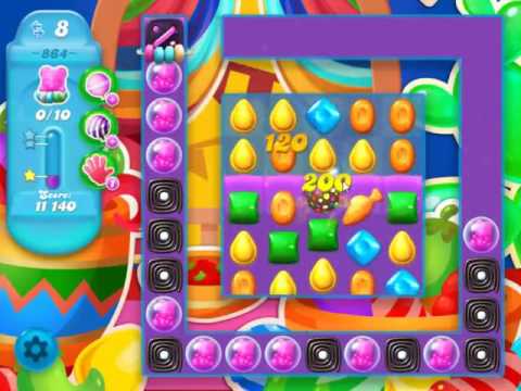 Candy Crush Soda Saga Level 864 - NO BOOSTERS