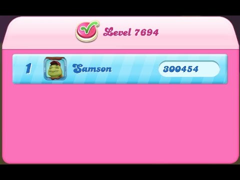 Candy Crush Saga Level 7694 NO BOOSTERS