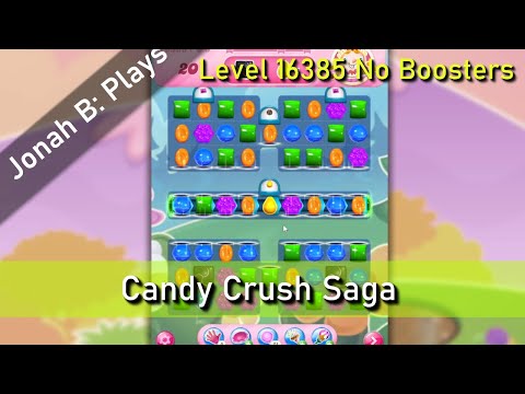 Candy Crush Saga Level 16385 No Boosters