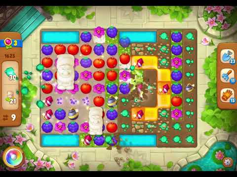 GardenScapes Level 1625 no boosters (16 moves)