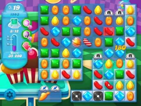 Candy Crush Soda Saga Level 1593 - NO BOOSTERS