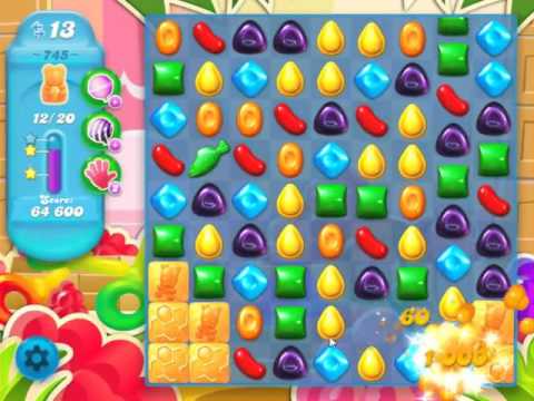 Candy Crush Soda Saga Level 745 - NO BOOSTERS