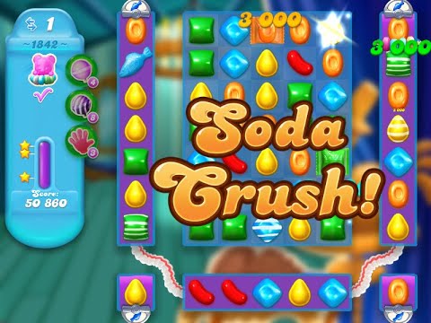 Candy Crush Soda Saga Level 1842 (3 stars, NO boosters)