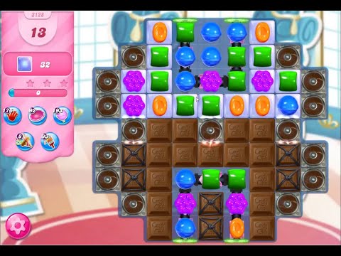 Candy Crush Saga Level 3128 NO BOOSTERS (13 moves)