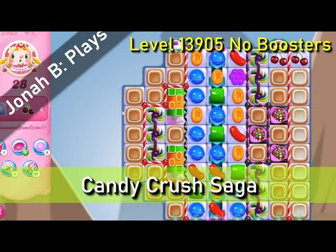 Candy Crush Saga Level 13905 No Boosters