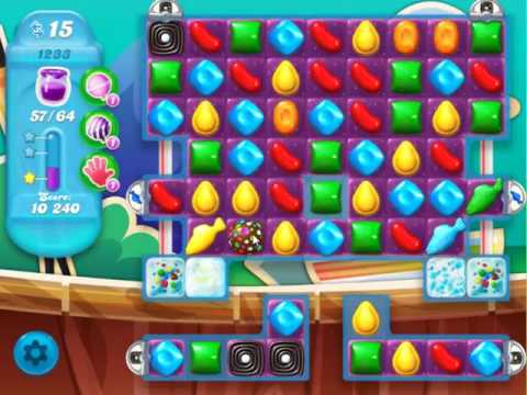 Candy Crush Soda Saga Level 1233 - NO BOOSTERS