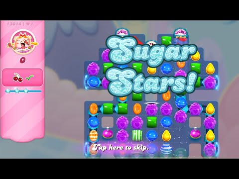 Candy Crush Saga Level 13014 (Sugar stars, No boosters)