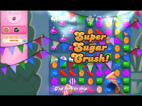 Candy Crush Saga Level 12516 (3 stars, No boosters)