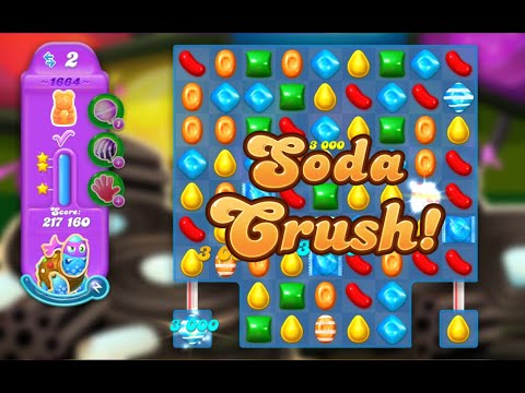 Candy Crush Soda Saga Level 1664 (3 stars, No boosters)