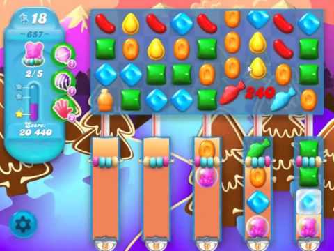 Candy Crush Soda Saga Level 657 - NO BOOSTERS