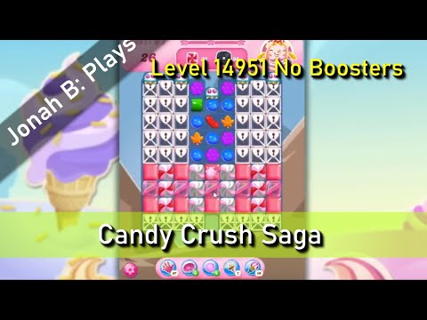 Candy Crush Saga Level 14951 No Boosters