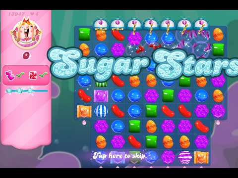 Candy Crush Saga Level 13947 (Sugar stars, No boosters)