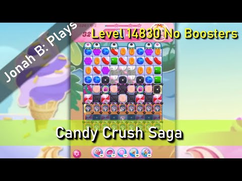 Candy Crush Saga Level 14830 No Boosters