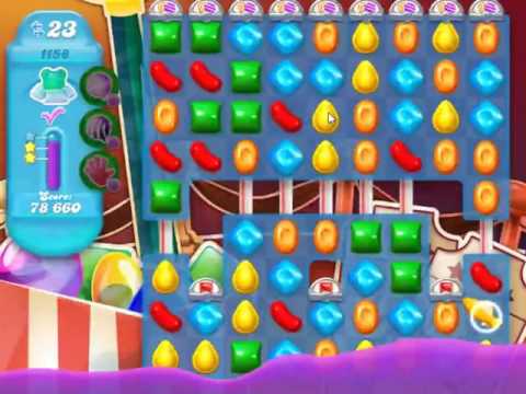 Candy Crush Soda Saga Level 1158 - NO BOOSTERS