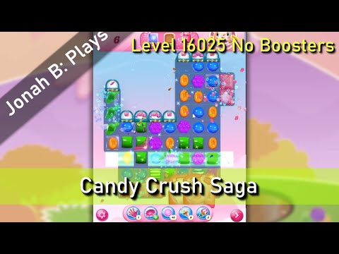 Candy Crush Saga Level 16025 No Boosters