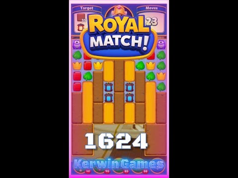 Royal Match Level 1624 - No Boosters Gameplay