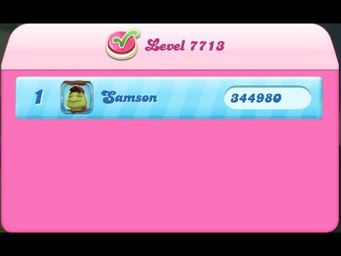 Candy Crush Saga Level 7713 NO BOOSTERS