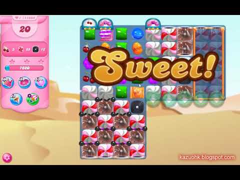 Candy Crush Saga Level 11666 (3 stars, No boosters)