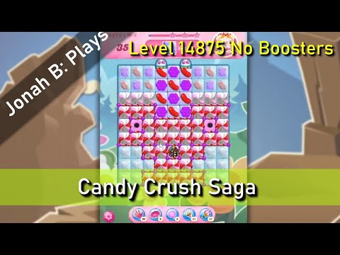 Candy Crush Saga Level 14875 No Boosters