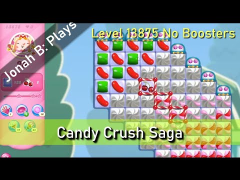 Candy Crush Saga Level 13875 No Boosters