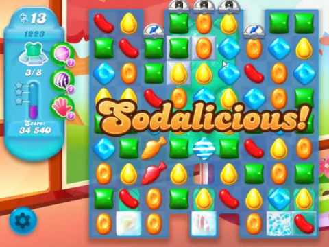 Candy Crush Soda Saga Level 1223 - NO BOOSTERS