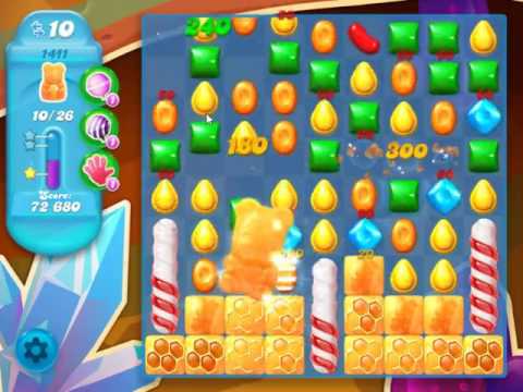 Candy Crush Soda Saga Level 1411 - NO BOOSTERS