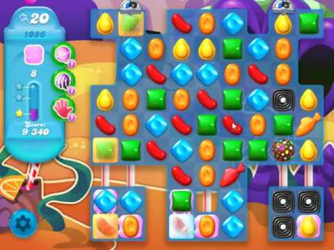 Candy Crush Soda Saga Level 1086 - NO BOOSTERS