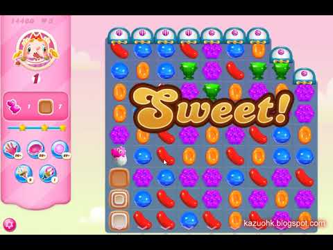 Candy Crush Saga Level 14460 (3 stars, Impossible without boosters)