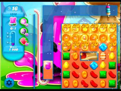 Candy Crush Soda Saga Level 1316 - NO BOOSTERS **