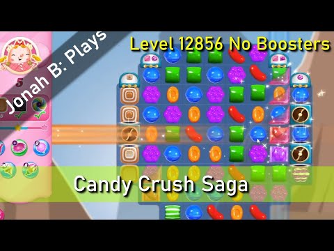 Candy Crush Saga Level 12856 No Boosters