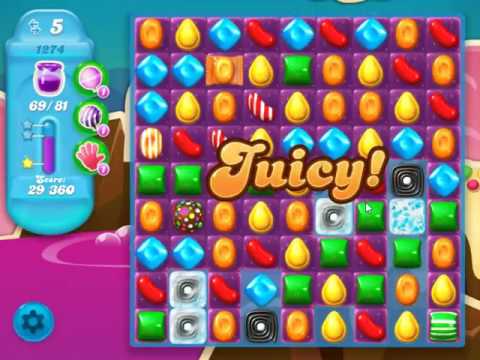 Candy Crush Soda Saga Level 1274 - NO BOOSTERS