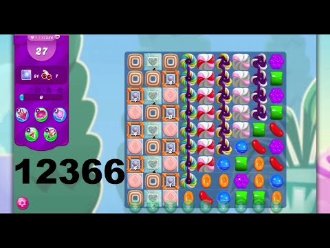 Candy Crush Saga Level 12366 (27 Moves) - NO BOOSTERS