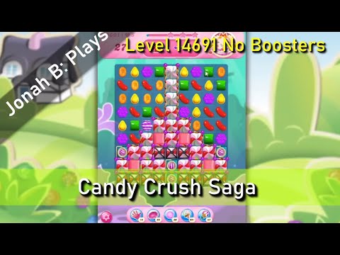 Candy Crush Saga Level 14691 No Boosters