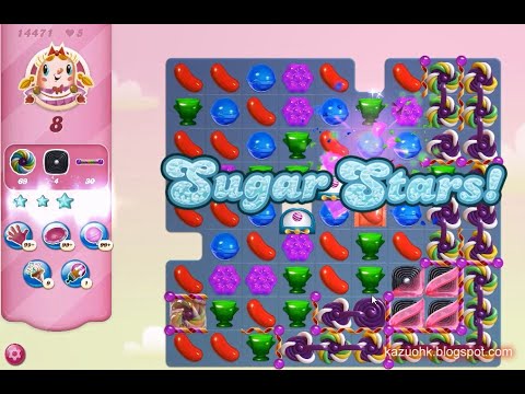 Candy Crush Saga Level 14471 (Sugar stars, No boosters)