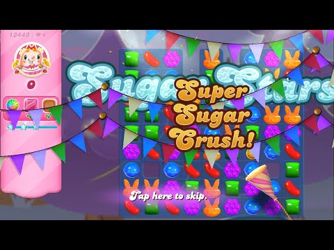 Candy Crush Saga Level 13443 (Sugar stars, No boosters)