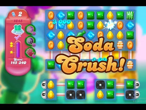 Candy Crush Soda Saga Level 1645 (3 stars, No boosters)