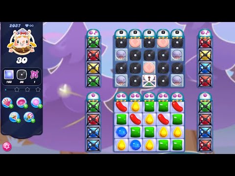 Candy Crush Saga LEVEL 2037 NO BOOSTERS (selective redesign)