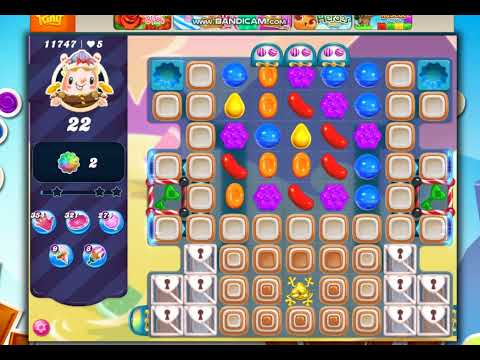 Candy Crush Saga Level 11747 - 22 Moves NO BOOSTERS