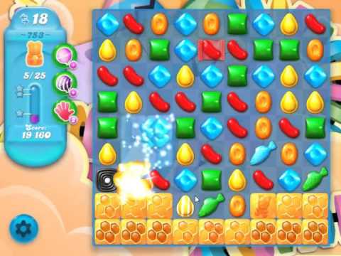 Candy Crush Soda Saga Level 753 - NO BOOSTERS