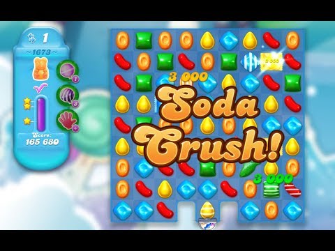 Candy Crush Soda Saga Level 1673 (3 stars, No boosters)