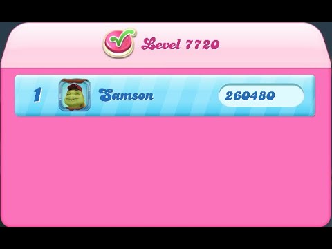 Candy Crush Saga Level 7720 NO BOOSTERS