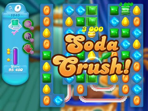 Candy Crush Soda Saga Level 1845 (3 stars, NO boosters)