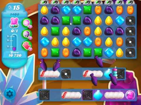 Candy Crush Soda Saga Level 1408 - NO BOOSTERS