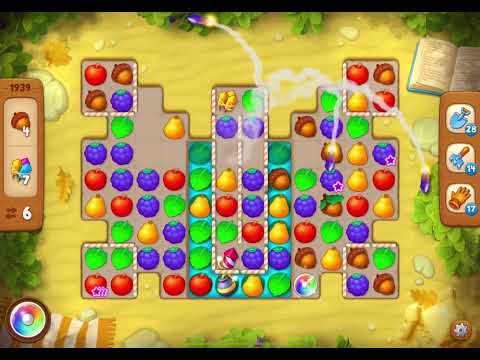 GardenScapes Level 1939 no boosters (16 moves)